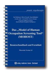 Das 'Model of Human Occupation Screening Tool' (MOHOST) - Cover
