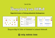 Übungsblock zum DIFMaB (Diagnostische Inventar zur Förderung mathematischer Basiskompetenzen) - Cover
