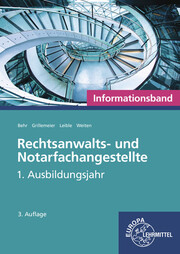 Rechtsanwalts- und Notarfachangestellte, Informationsband - Cover