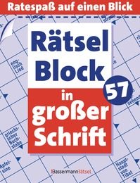 Rätselblock in großer Schrift 57 - Cover