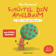 Schüttel den Apfelbaum - Ein Mitmachbuch. Für Kinder von 2 bis 4 Jahren. Schaukeln, schütteln, pusten, klopfen und sehen was passiert. - Cover