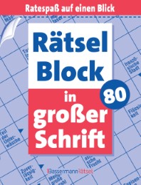 Rätselblock in großer Schrift 80 - Cover