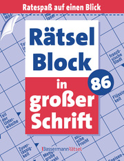 Rätselblock in großer Schrift 86 - Cover