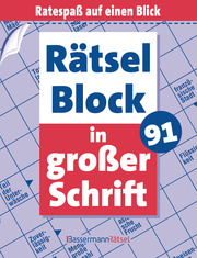 Rätselblock in großer Schrift 91 - Cover