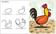 All die schönen Tiere zeichnen. Ganz einfach in vier Schritten. Eine Zeichenschule für Kinder ab 5 Jahren. Für Buntstifte, Wachsmalstifte, Filzstifte oder Wasserfarben - Abbildung 2