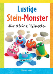 Lustige Stein-Monster für kleine Künstler