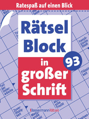 Rätselblock in großer Schrift 93 - Cover