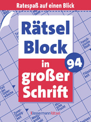 Rätselblock in großer Schrift 94 - Cover