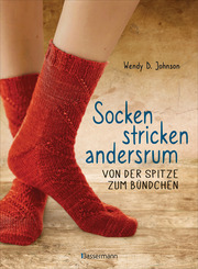 Socken stricken andersrum - Von der Spitze zum Bündchen - Cover