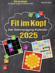 Fit im Kopf - der Gehirnjogging-Kalender 2025 - Cover