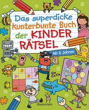 Das superdicke kunterbunte Buch der Kinderrätsel. Der Doppelband - Cover