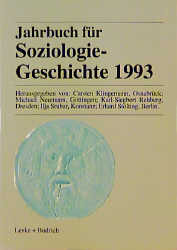 Jahrbuch für Soziologiegeschichte 1993 - Cover