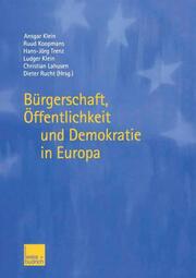 Bürgerschaft, Öffentlichkeit und Demokratie in Europa - Cover