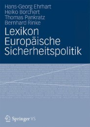 Lexikon Europäische Sicherheitspolitik - Cover