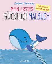 Mein erstes Guckloch-Malbuch (Wal) - Cover