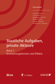 Staatliche Aufgaben, private Akteure 1 - Cover