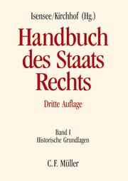 Handbuch des Staatsrechts der Bundesrepublik Deutschland I