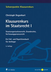 Klausurenkurs im Staatsrecht I - Cover