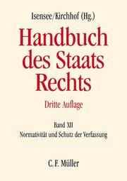 Handbuch des Staatsrechts XII