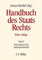 Handbuch des Staatsrechts