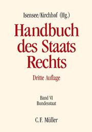 Handbuch des Staatsrechts VI