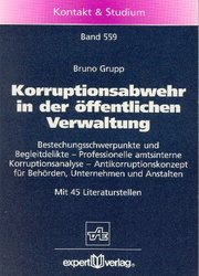 Korruptionsabwehr in der öffentlichen Verwaltung - Cover