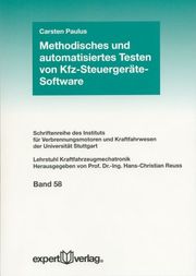 Methodisches und automatisiertes Testen von Kfz-Steuergeräte-Software - Cover