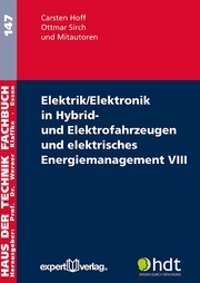 Elektrik/Elektronik in Hybrid- und Elektrofahrzeugen und elektrisches Energiemanagement VIII - Cover