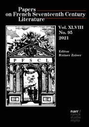 Papers on French Seventeenth Century Literature Vol. XLVIII (2021), No. 95