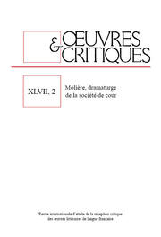 OEUVRES & CRITIQUES XLVII, 2 - Cover