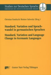 Standard, Variation und Sprachwandel in germanischen Sprachen / Standard, Variation and Language Change in Germanic Languages - Cover