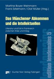 Das Münchener Abkommen und die Intellektuellen - Cover
