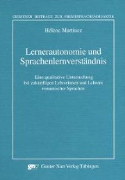 Lernerautonomie und Sprachenlernverständnis - Cover