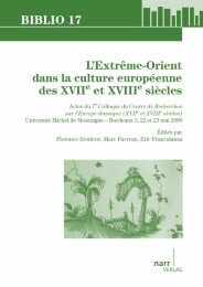 L'Extreme-Orient dans la culture europeenne des XVIIe et XVIIIe siecles