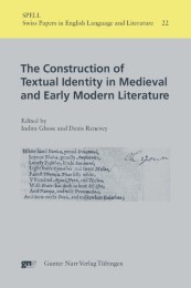 The Construction of Textual Identity in Medieval and Early Modern Literature - Cover
