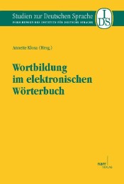 Wortbildung im elektronischen Wörterbuch - Cover