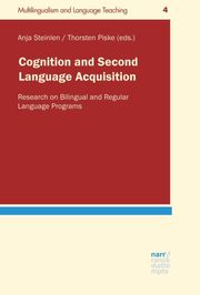 Cognition and Second Language Acquisition - Cover
