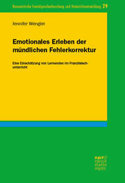 Emotionales Erleben der mündlichen Fehlerkorrektur - Cover