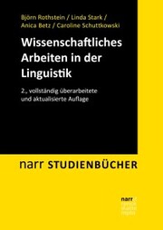 Wissenschaftliches Arbeiten in der Linguistik - Cover