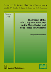 The Impact of the SACU Agricultural Policy on the Maize Market and Food Prices i