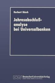 Jahresabschlußanalyse bei Universalbanken