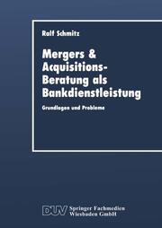 Mergers & Acquisitions-Beratung als Bankdienstleistung - Cover