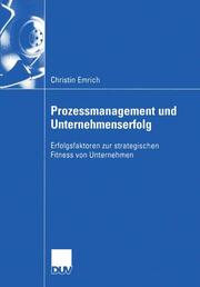Prozessmanagement und Unternehmenserfolg - Cover