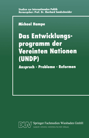 Das Entwicklungsprogramm der Vereinten Nationen (UNDP) - Cover