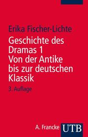 Geschichte des Dramas 1. Von der Antike bis zur deutschen Klassik - Cover
