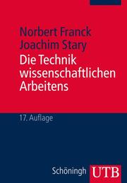 Die Technik wissenschaftlichen Arbeitens - Cover