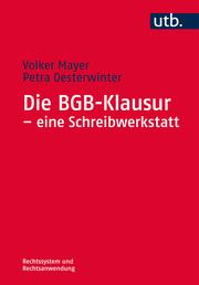 Die BGB-Klausur - eine Schreibwerkstatt - Cover