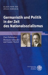 Germanistik und Politik in der Zeit des Nationalsozialismus