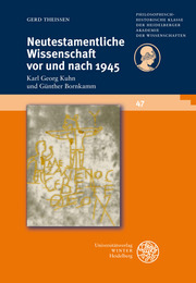 Neutestamentliche Wissenschaft vor und nach 1945: Karl Georg Kuhn und Günther Bo - Cover