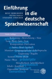 Einführung in die deutsche Sprachwissenschaft - Cover